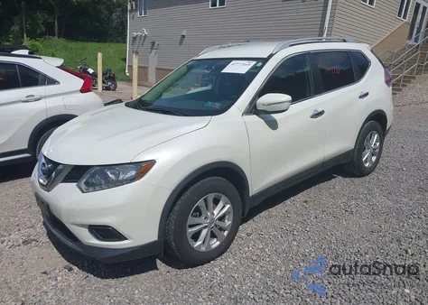 2015 Nissan Rogue Sv из США, поврежденный, VIN 5N1AT2MV0FC915821